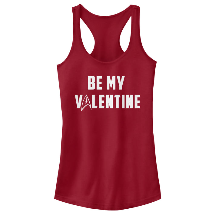 fifth sun Junior's Star Trek Be My Starfleet Valentine Racerback Tank Top