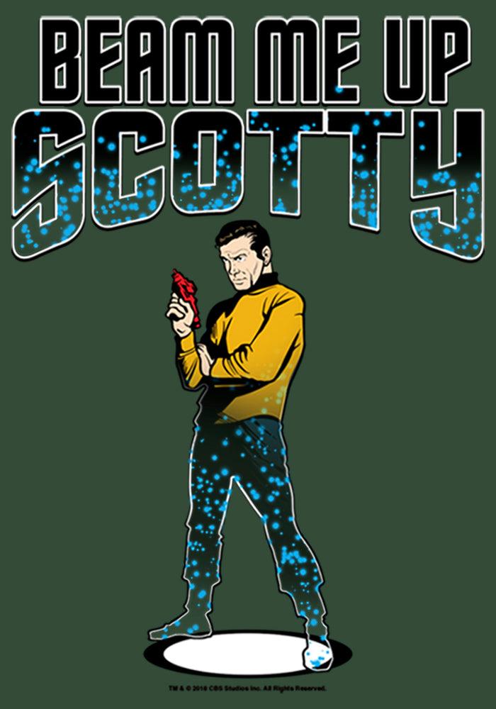 Fifth Sun Junior's Star Trek Cartoon Kirk Beam Me Up Scotty Transporter Festival Muscle Tee