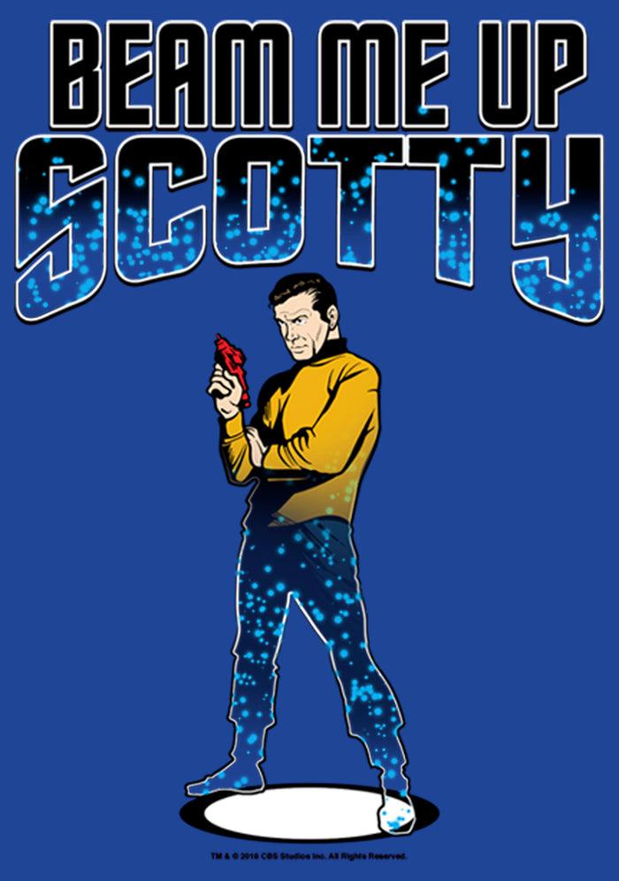 Fifth Sun Junior's Star Trek Cartoon Kirk Beam Me Up Scotty Transporter T-Shirt