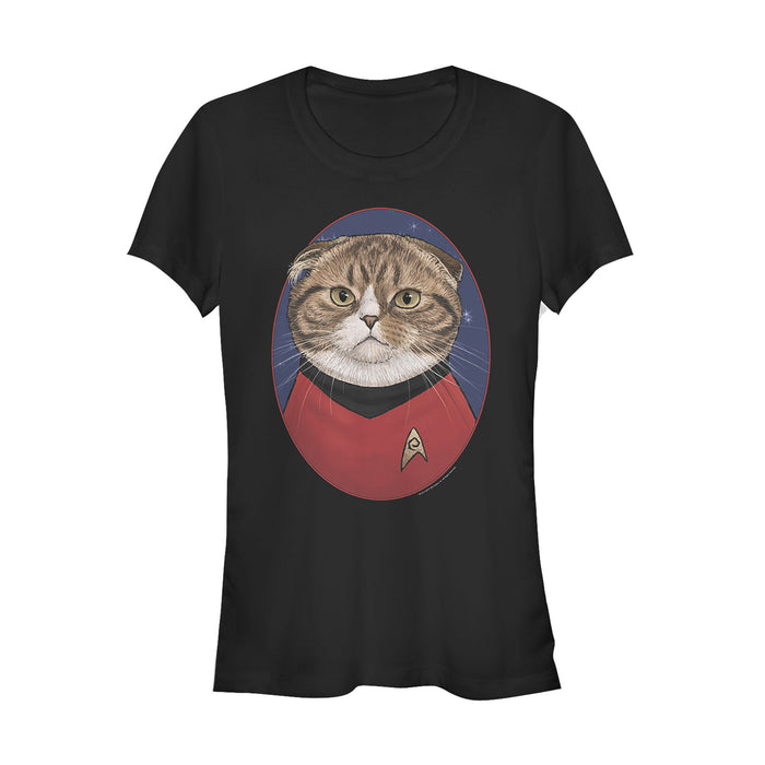 fifth sun Junior's Star Trek Scotty Cat Portrait T-Shirt