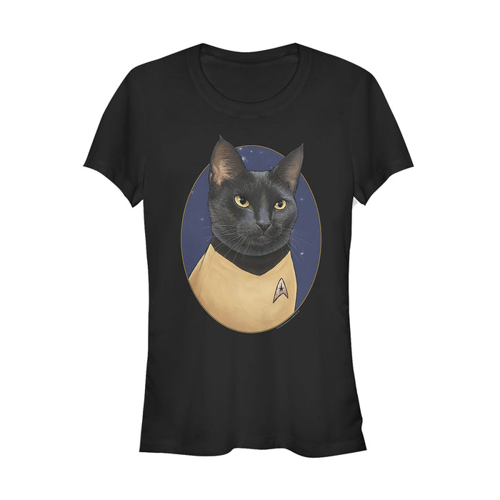 fifth sun Junior's Star Trek Sulu Cat Portrait T-Shirt