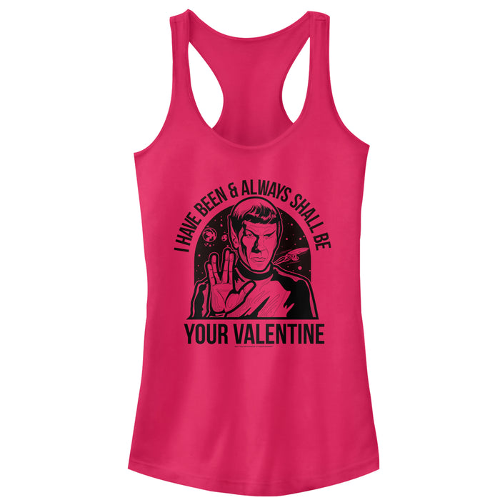 fifth sun Junior's Star Trek: The Original Series Spock Always Shall Be Valentine Racerback Tank Top