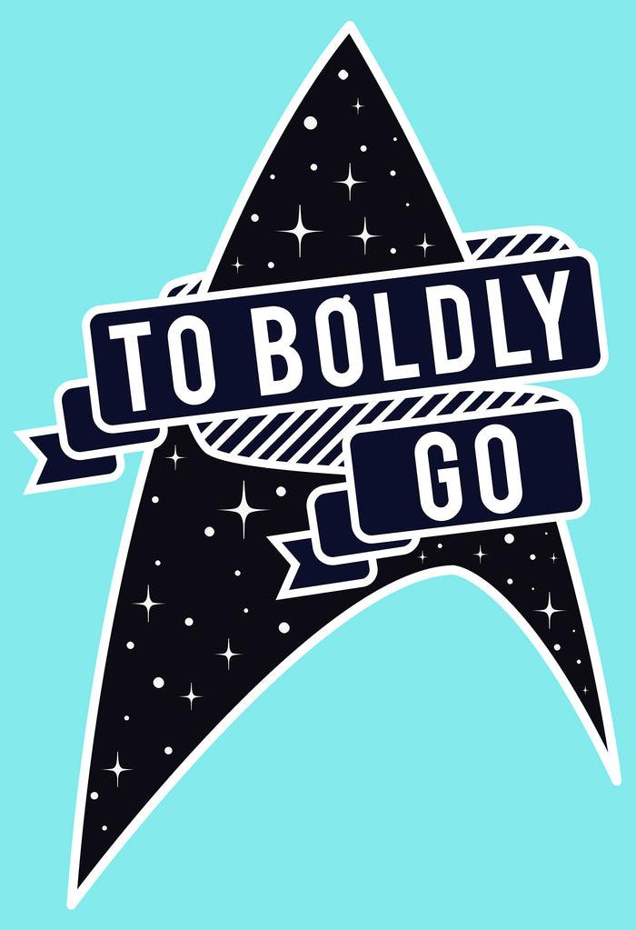 Fifth Sun Junior's Star Trek To Boldly Go Starfleet Racerback Tank Top