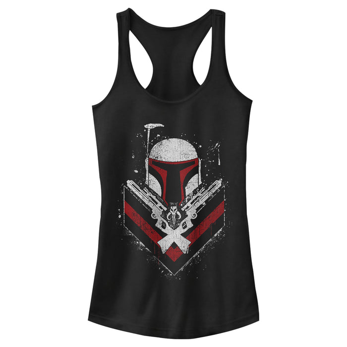 fifth sun Junior's Star Wars Boba Fett No Threats Only Promises Racerback Tank Top