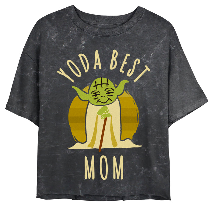 fifth sun Junior's Star Wars Cartoon Yoda Best Mom T-Shirt