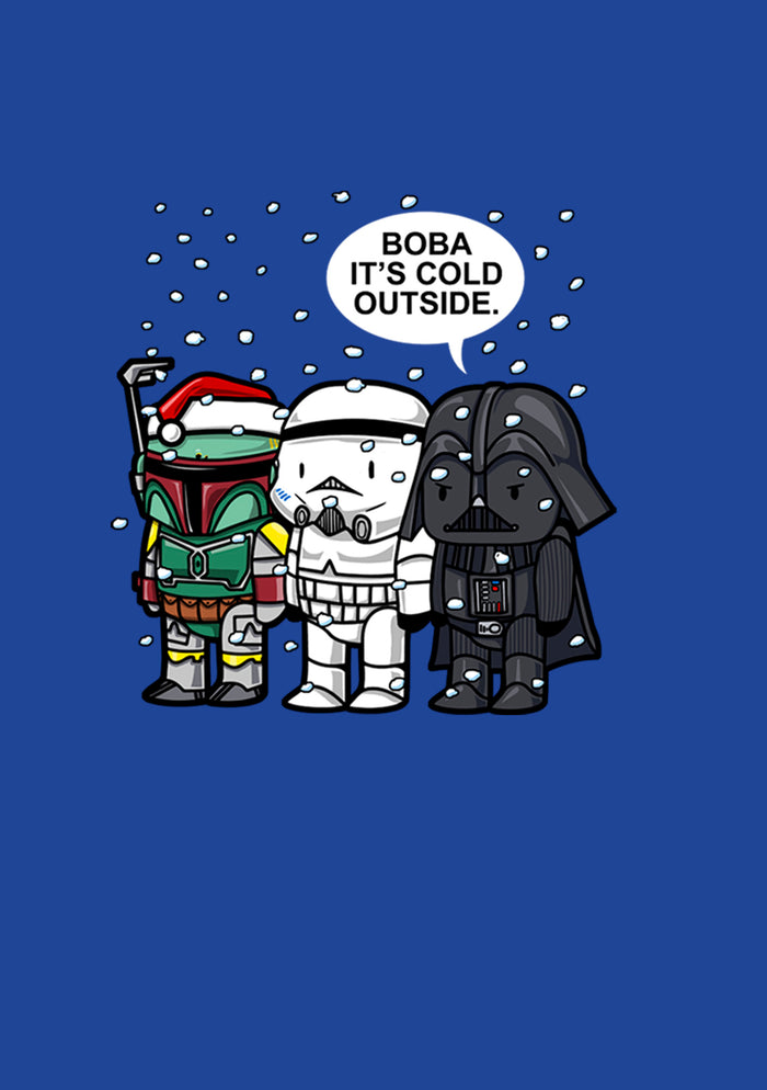 Fifth Sun Junior's Star Wars Christmas Boba It's Cold Outside T-Shirt
