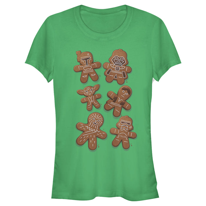 fifth sun Junior's Star Wars Christmas Gingerbread Cookies T-Shirt