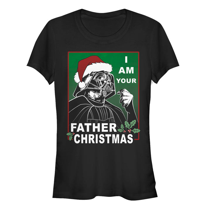 fifth sun Junior's Star Wars Christmas Vader I Am Your Father T-Shirt