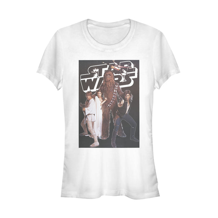 fifth sun Junior's Star Wars Classic Movie Poster Scene T-Shirt