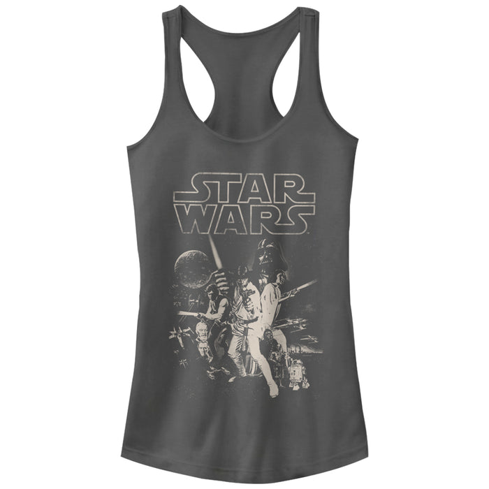 fifth sun Junior's Star Wars Classic Poster Racerback Tank Top