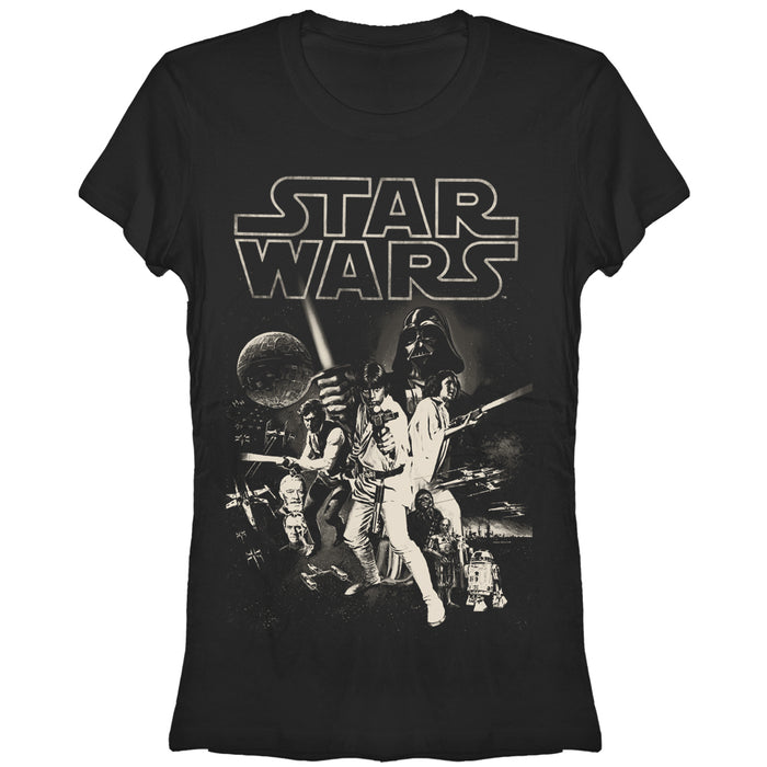 fifth sun Junior's Star Wars Classic Poster T-Shirt fifth sun Junior's Star Wars Classic Poster T-Shirt