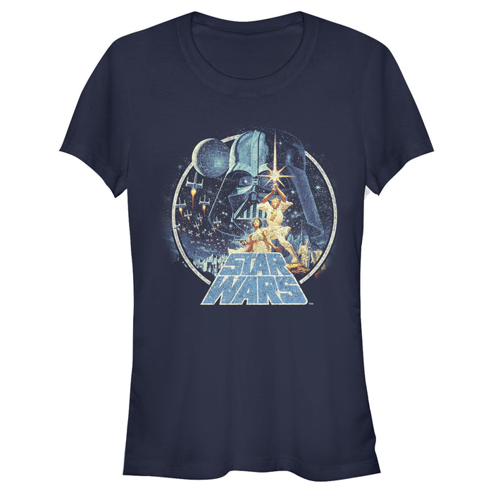 fifth sun Junior's Star Wars Classic Scene Circle T-Shirt