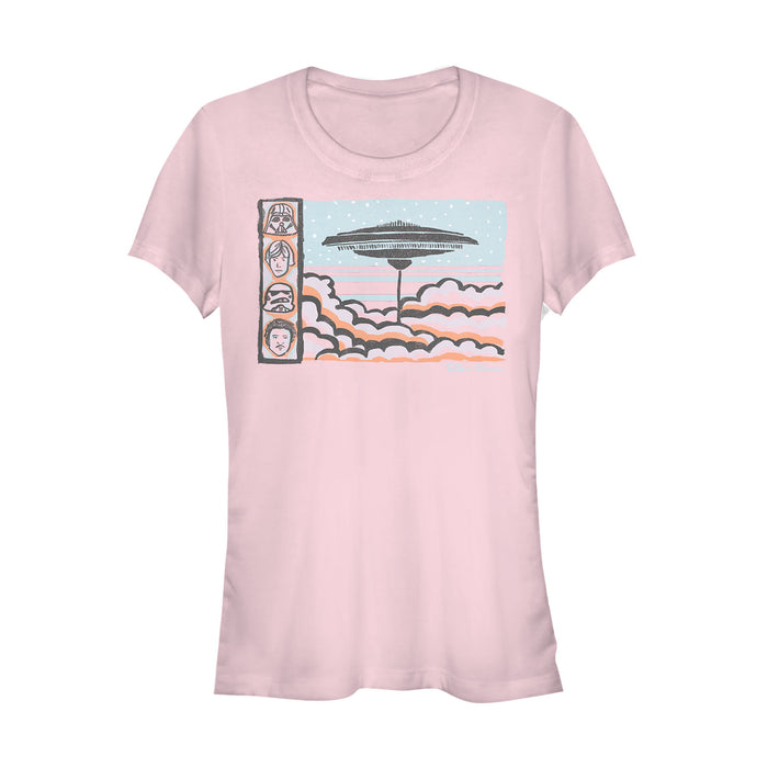 fifth sun Junior's Star Wars Cloud City Travel Poster T-Shirt