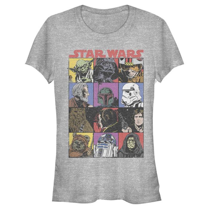 Fifth Sun Junior's Star Wars Comic Strip Cartoon Group T-Shirt
