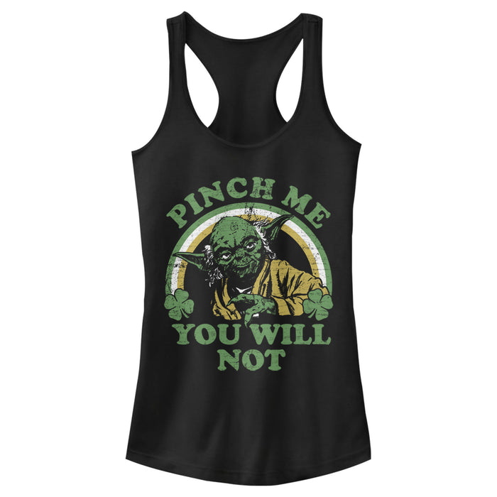 fifth sun Junior's Star Wars Do Not Pinch Yoda Racerback Tank Top