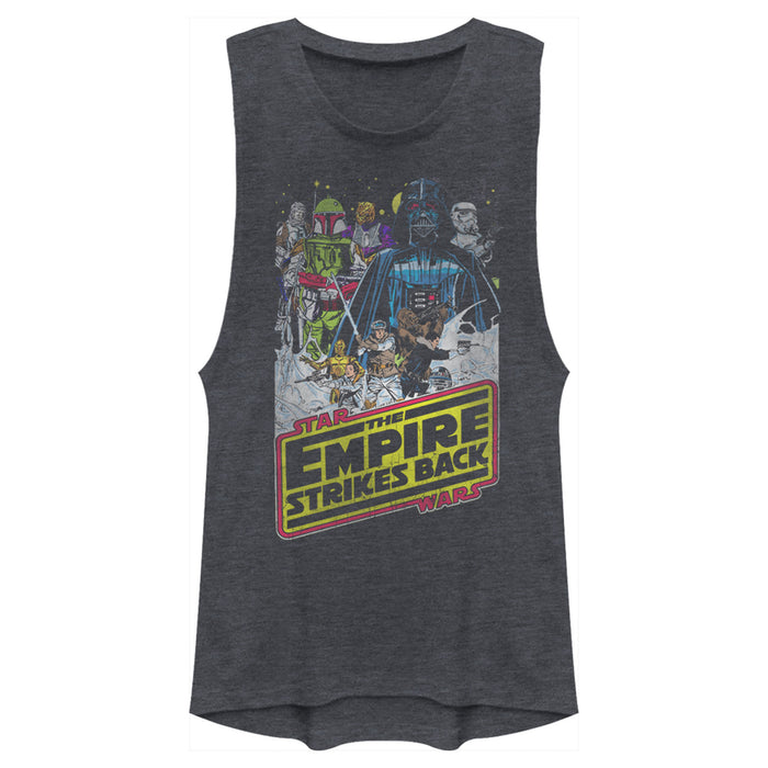 fifth sun Junior's Star Wars Empire Strikes Back Festival Muscle Tee