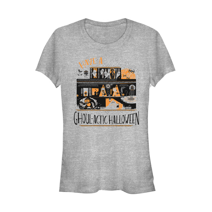fifth sun Junior's Star Wars Halloween Ghoulactic Haunted House T-Shirt