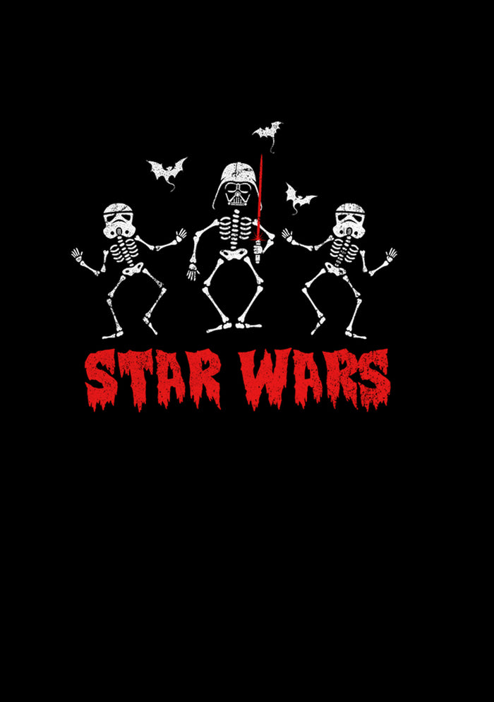 Fifth Sun Junior's Star Wars Halloween Vader Skeletons T-Shirt
