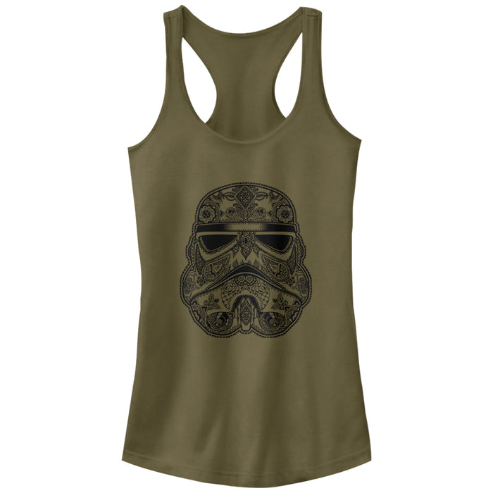 fifth sun Junior's Star Wars Henna Stormtrooper Racerback Tank Top