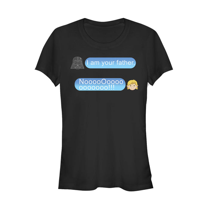 fifth sun Junior's Star Wars I am Your Father Text Conversation T-Shirt