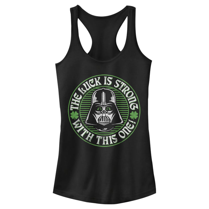 fifth sun Junior's Star Wars Luck is Strong Racerback Tank Top
