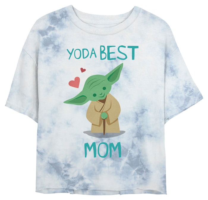 fifth sun Junior's Star Wars Mother's Day Best Mom Cartoon Yoda T-Shirt