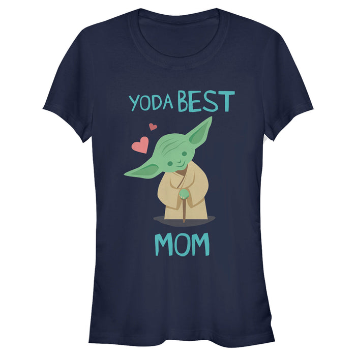 fifth sun Junior's Star Wars Mother's Day Best Mom Yoda T-Shirt