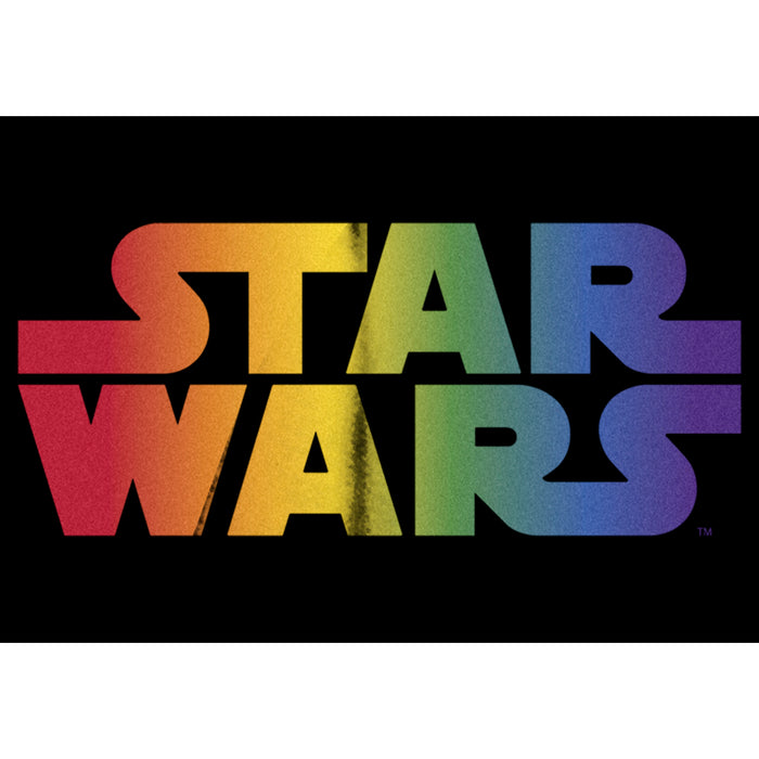 Fifth Sun Junior's Star Wars Pride Rainbow Classic Logo T-Shirt