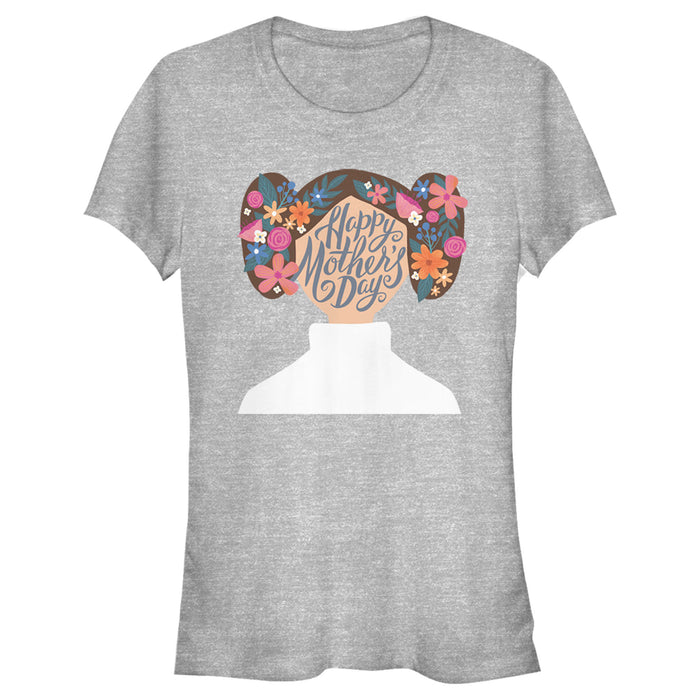 fifth sun Junior's Star Wars Princess Leia Abstract Happy Mother's Day T-Shirt