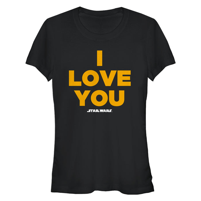 fifth sun Junior's Star Wars Princess Leia I Love You T-Shirt