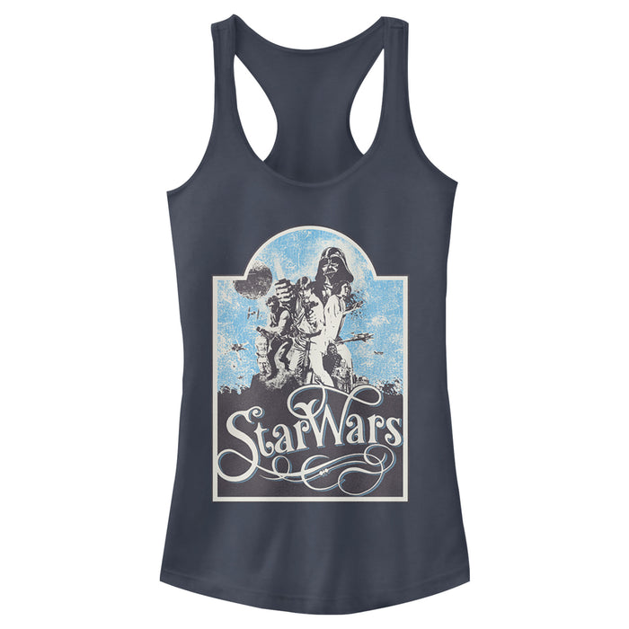 fifth sun Junior's Star Wars Retro Character Collage Racerback Tank Top
