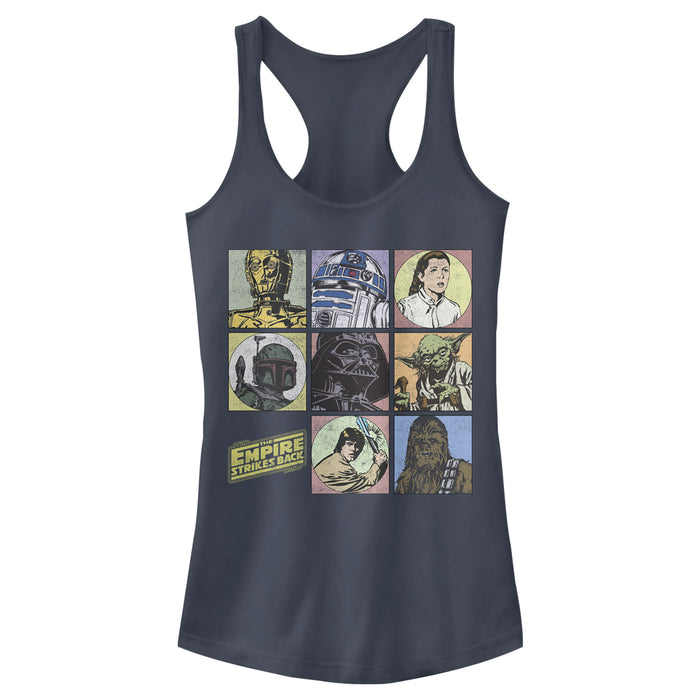 fifth sun Junior's Star Wars Retro Character Grid Racerback Tank Top