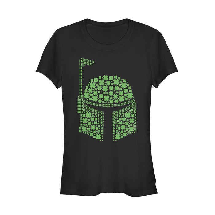 fifth sun Junior's Star Wars St. Patrick's Boba Fett Clover T-Shirt