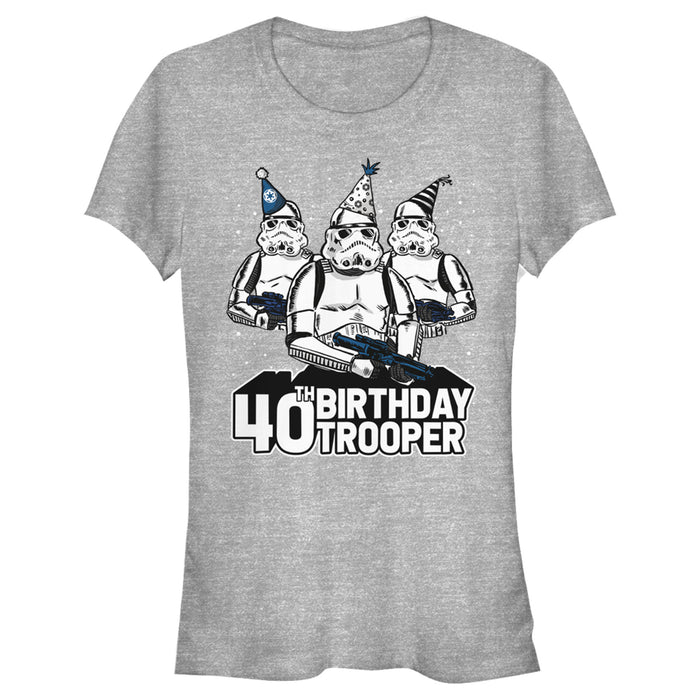 fifth sun Junior's Star Wars Stormtrooper Party Hats Trio 40th Birthday Trooper T-Shirt