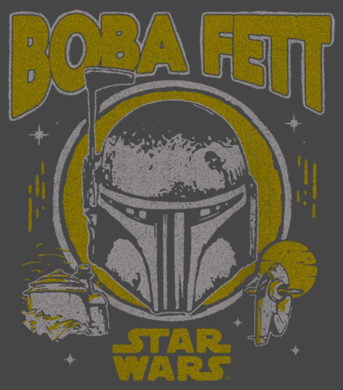 Fifth Sun Junior's Star Wars: The Book Of Boba Fett Distressed Helmet Racerback Tank Top