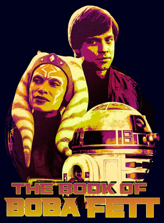 Fifth Sun Junior's Star Wars: The Book Of Boba Fett R2-D2 Skywalker Tano Old Friends T-Shirt