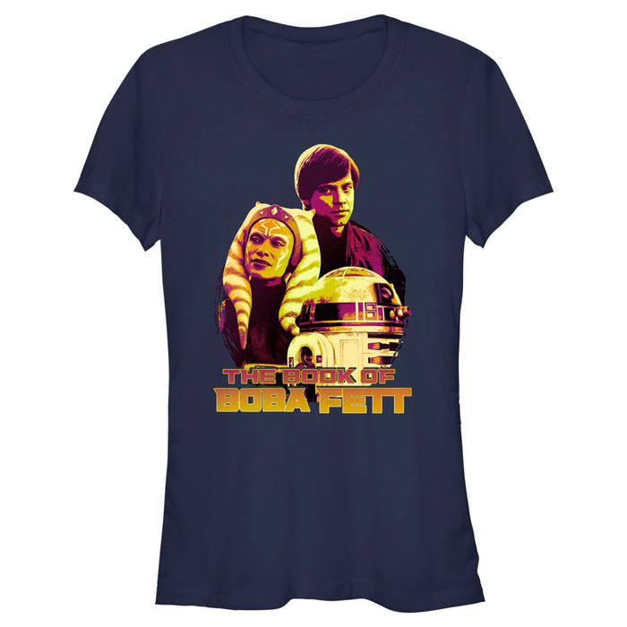 fifth sun Junior's Star Wars: The Book of Boba Fett R2-D2 Skywalker Tano Old Friends T-Shirt