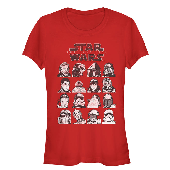fifth sun Junior's Star Wars The Last Jedi Character Page T-Shirt