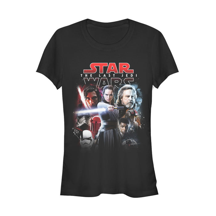 fifth sun Junior's Star Wars The Last Jedi Movie Poster Style T-Shirt