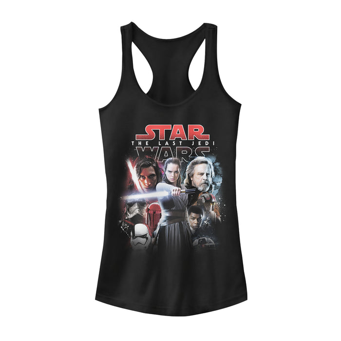 fifth sun Junior's Star Wars The Last Jedi Movie Poster Style Racerback Tank Top