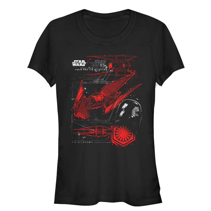 fifth sun Junior's Star Wars The Last Jedi TIE Silencer T-Shirt