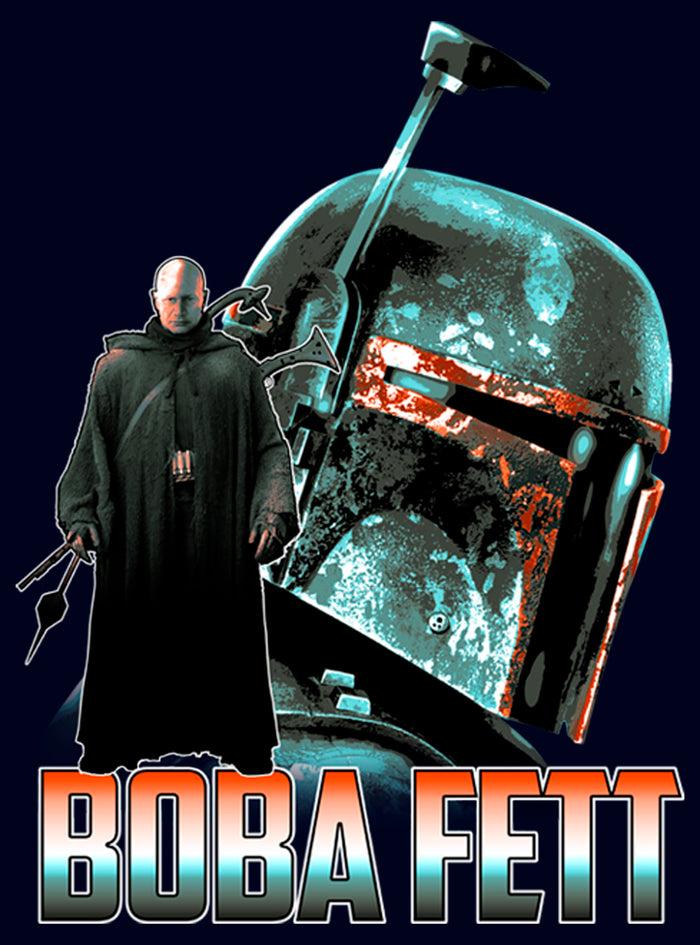 Fifth Sun Junior's Star Wars: The Mandalorian Boba Fett Portrait T-Shirt