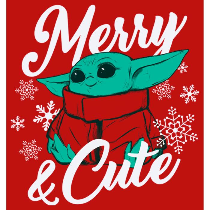 Fifth Sun Junior's Star Wars: The Mandalorian Christmas The Child Merry And Cute T-Shirt