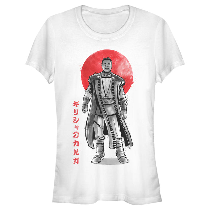 fifth sun Junior's Star Wars: The Mandalorian Greef Karga Watercolor Portrait T-Shirt