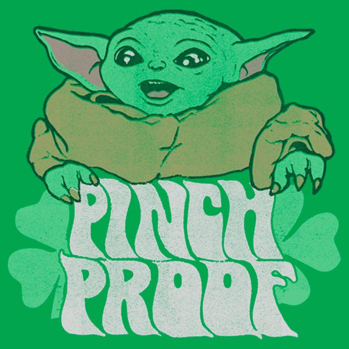 Fifth Sun Junior's Star Wars: The Mandalorian Grogu St. Patrick's Day Pinch Proof T-Shirt