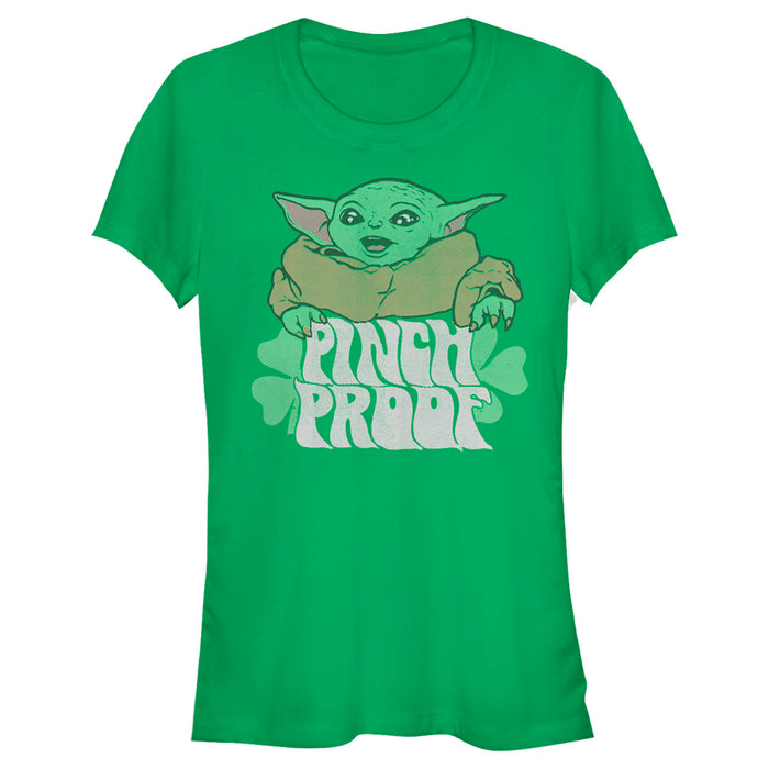 fifth sun Junior's Star Wars: The Mandalorian Grogu St. Patrick's Day Pinch Proof T-Shirt