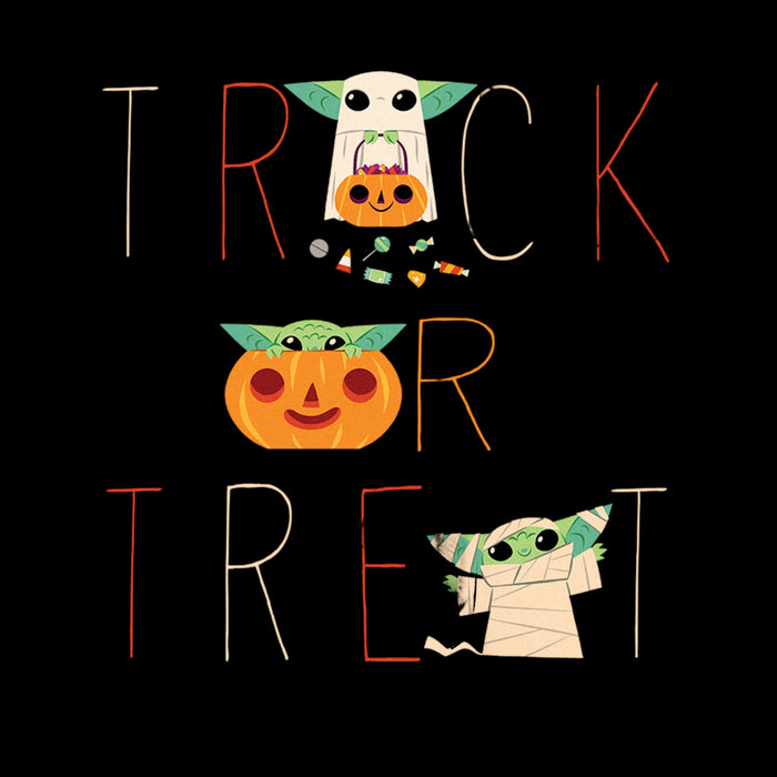 Fifth Sun Junior's Star Wars: The Mandalorian Halloween Grogu Trick Or Treat T-Shirt