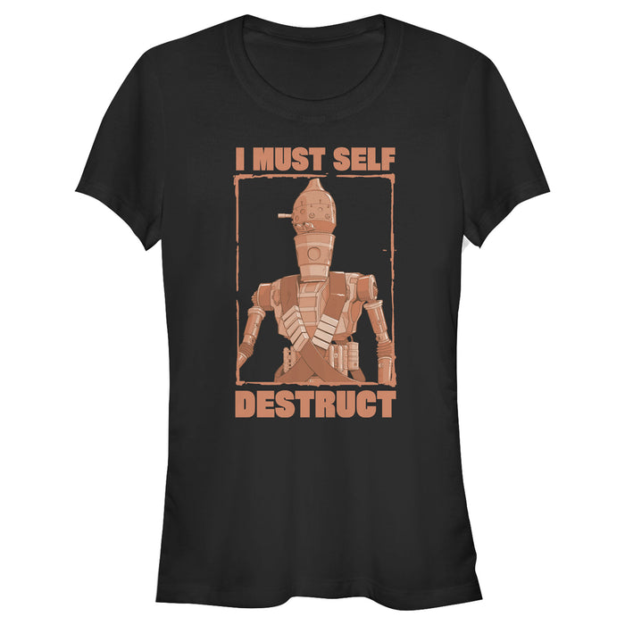 fifth sun Junior's Star Wars: The Mandalorian IG-88 I Must Self-Destruct T-Shirt