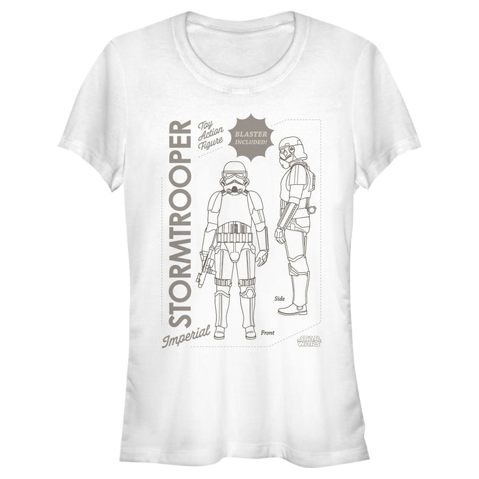 fifth sun Junior's Star Wars: The Mandalorian Stormtrooper Action Figure T-Shirt