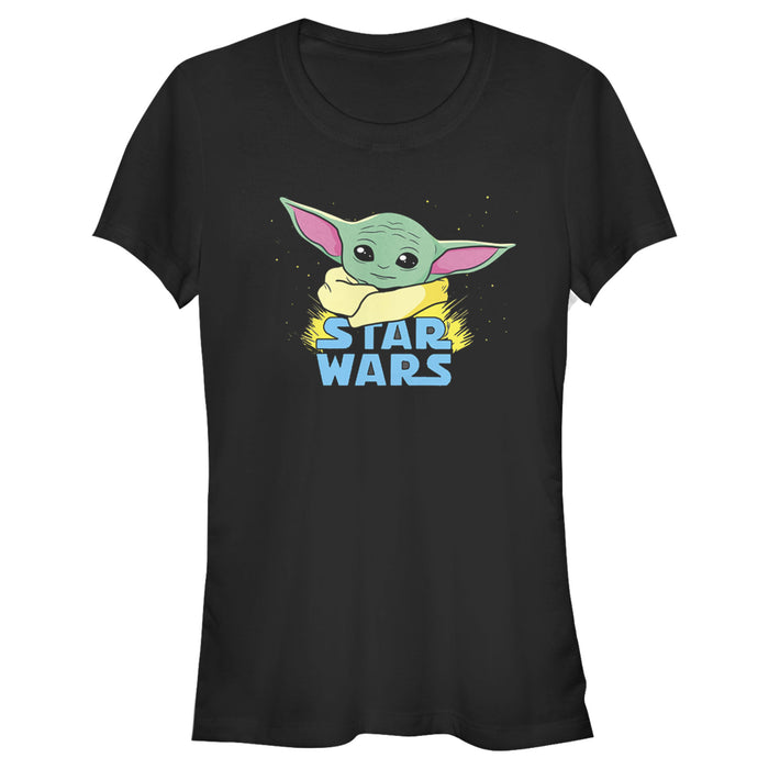 fifth sun Junior's Star Wars: The Mandalorian The Child Cartoon Shiny Eyes T-Shirt